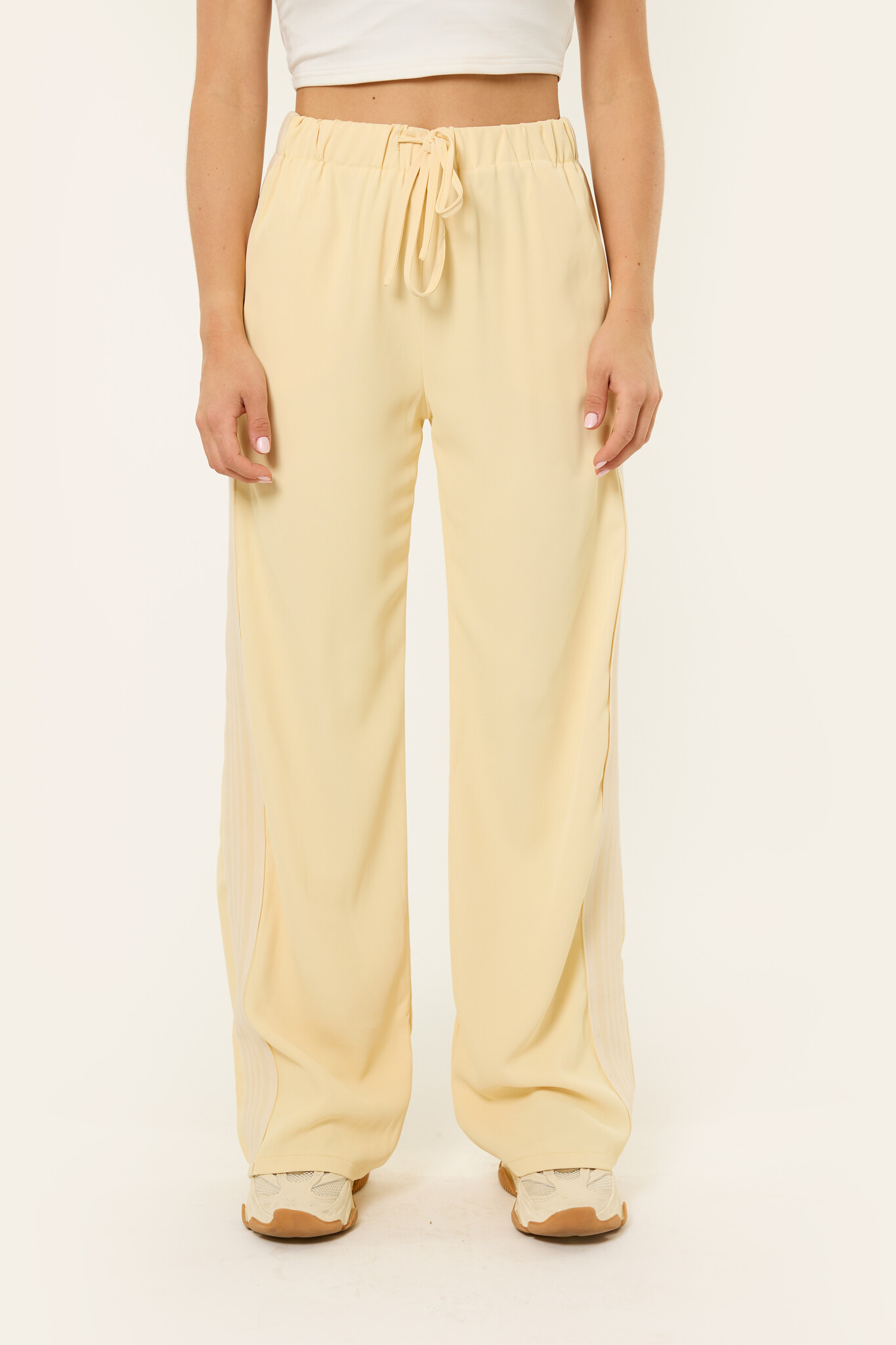 Pantalon met streep  | Geel