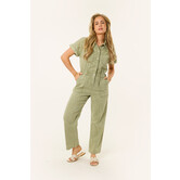 Lexi denim jumpsuit | Khaki