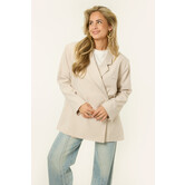 Eva oversized blazer | Beige
