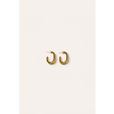 Oorbel dubbele ringen | Goud