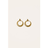 Oorbel dubbele hoop | Goud