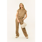 Femme linnen Broek | Camel