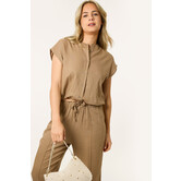 Femme linnen top | Camel