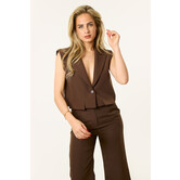 Suze gilet | Bruin