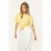 Bibi shirt met strik | Geel