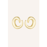Oorbel swirl | Goud