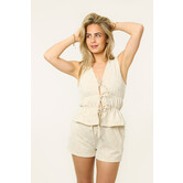Sam bloemen co-ord set | Beige