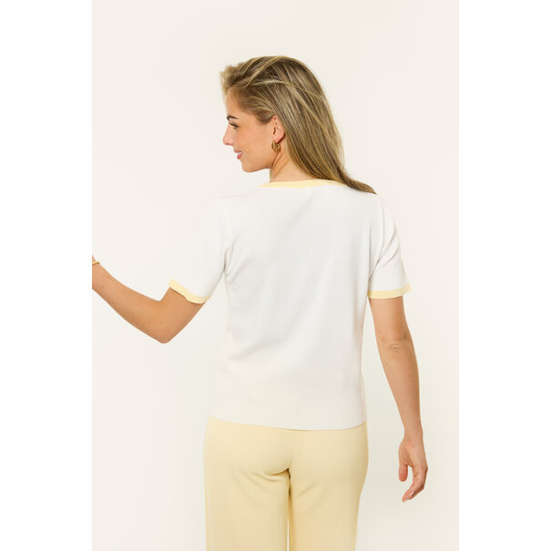 Sammy shirt | Wit/geel
