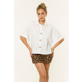 Lana blouse met hartjes | Wit