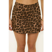 Aniek leopard skort | Bruin