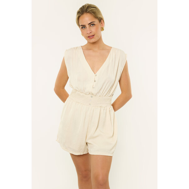 Amelie Playsuit | Creme