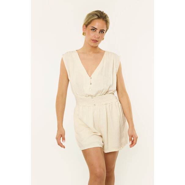 Amelie Playsuit | Creme