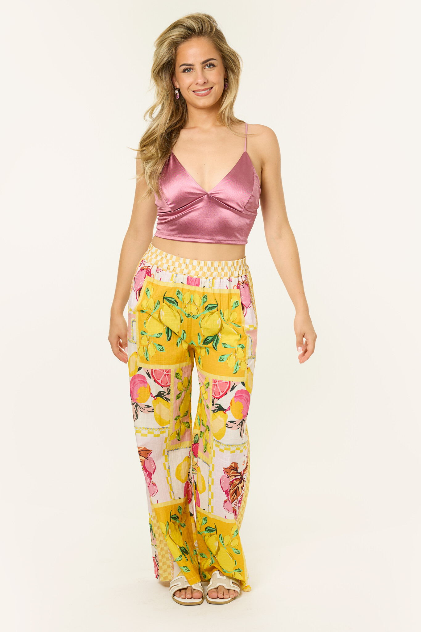 Sara broek met patronen | Multicolor