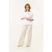 Vera linnen pantalon | Beige