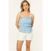 Luana Denim Tube Top