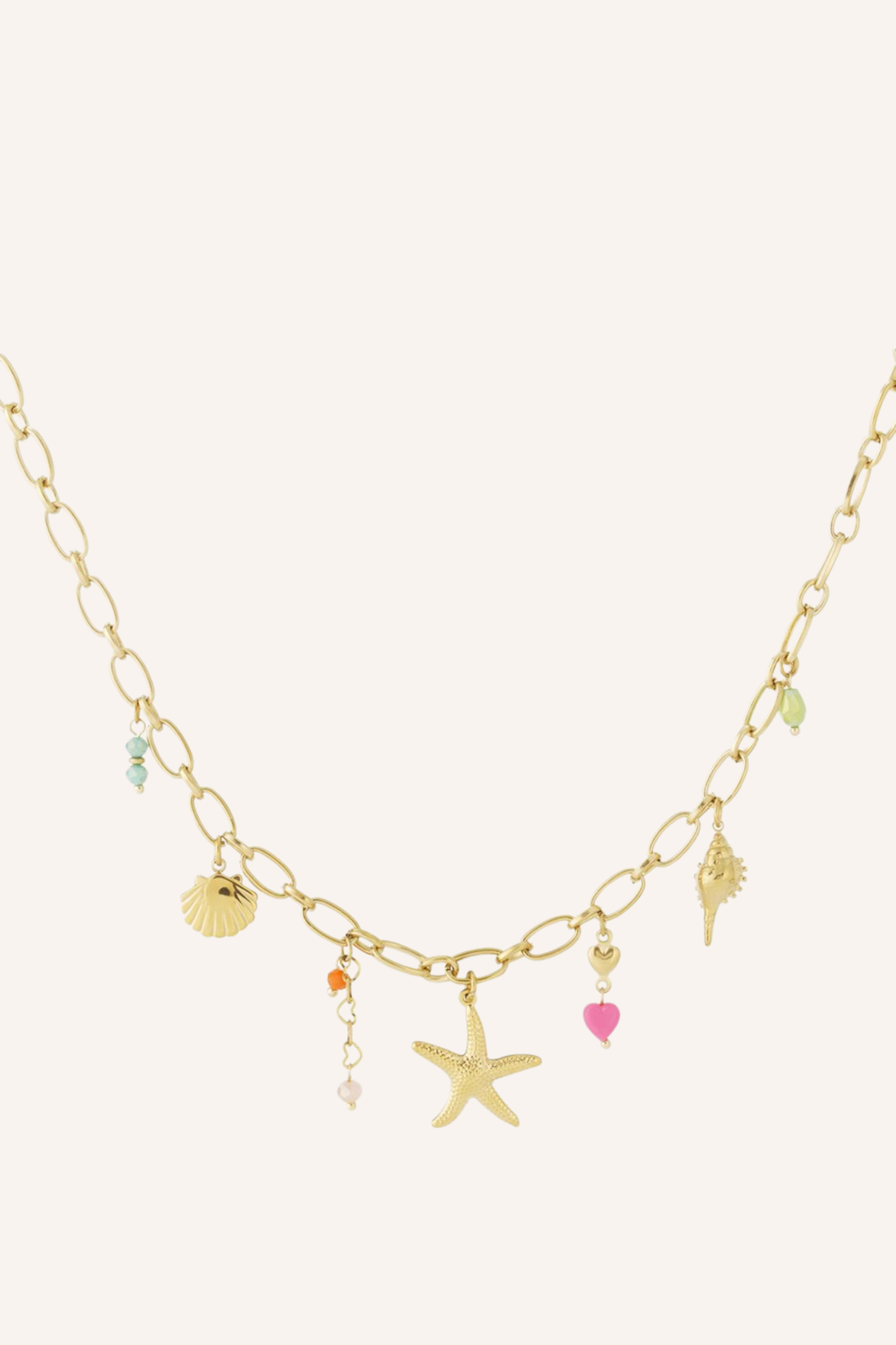 Bedelketting zeester | Goud