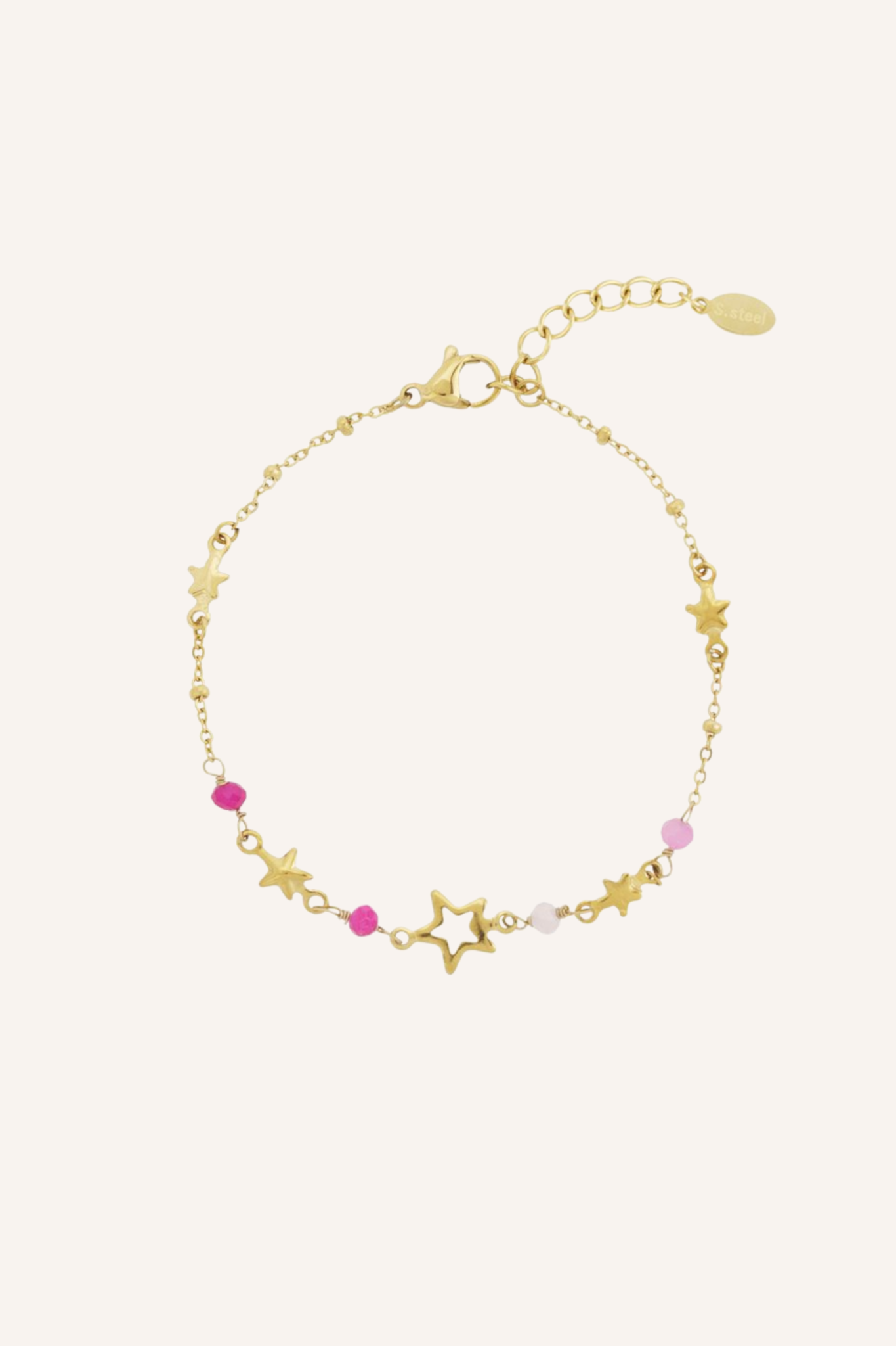 Sterretjes armband | Roze