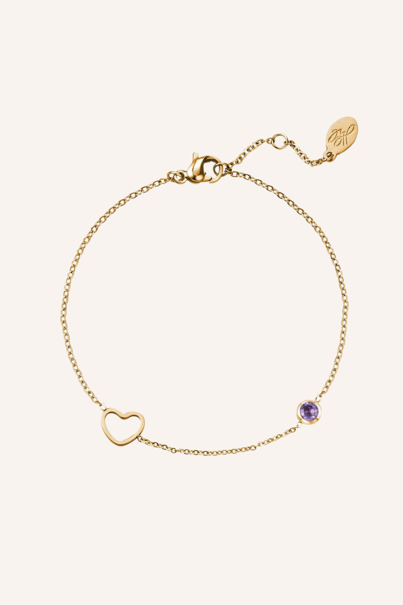 Birthstone armband | Februari