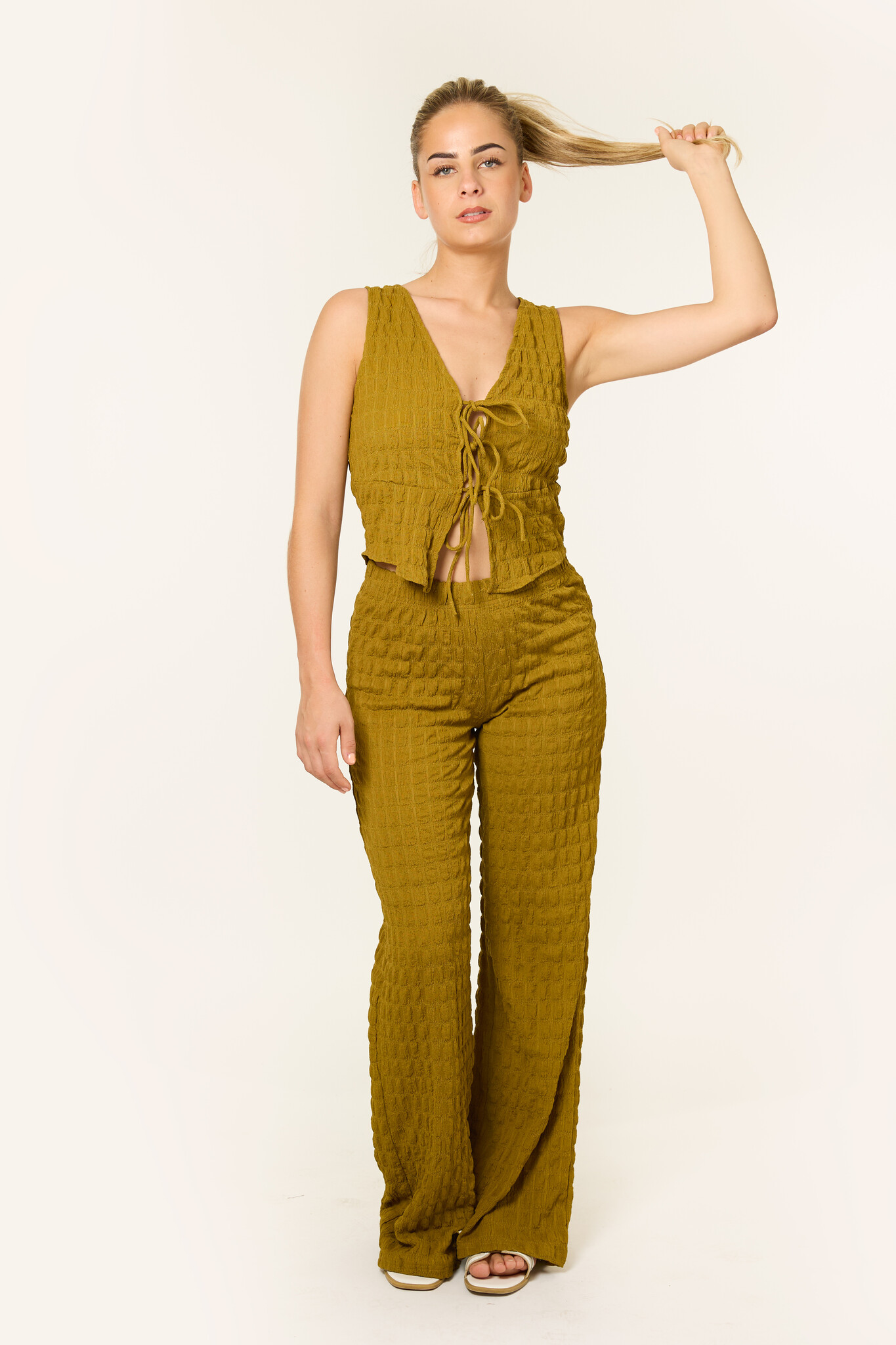Vivienne Top | Olijf Groen