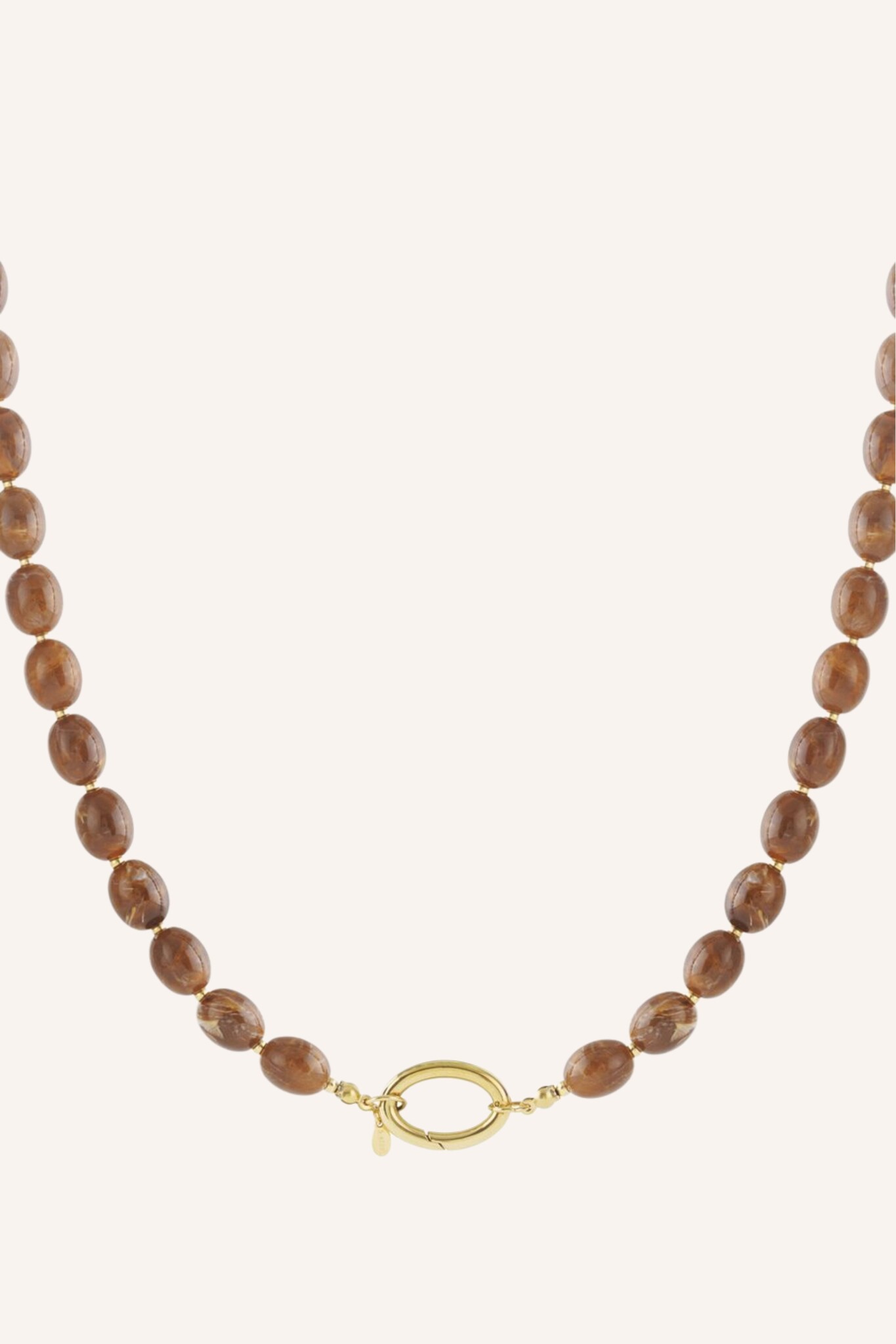 Kralenketting steen | Bruin