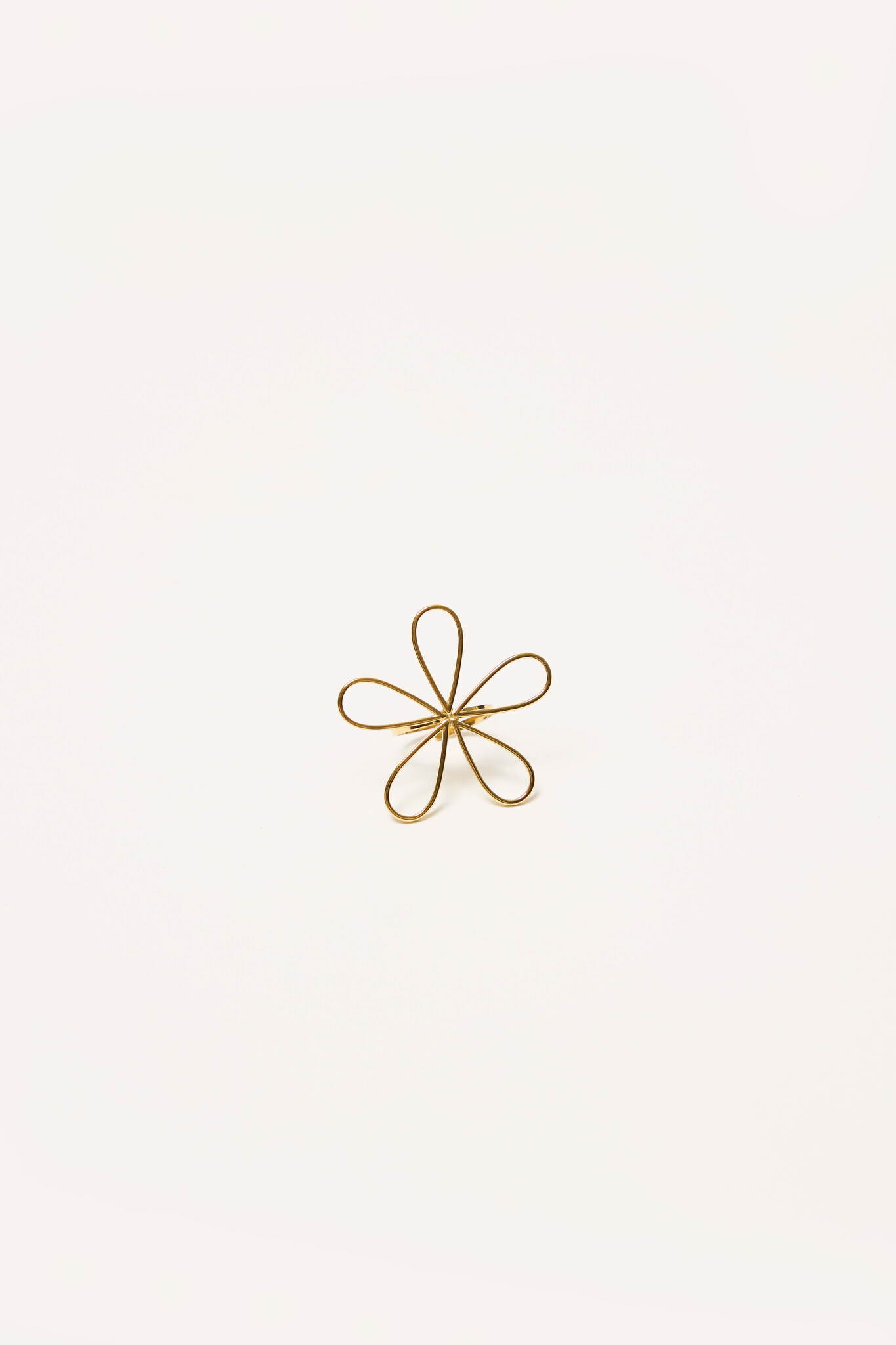 Ring grote bloem | Goud
