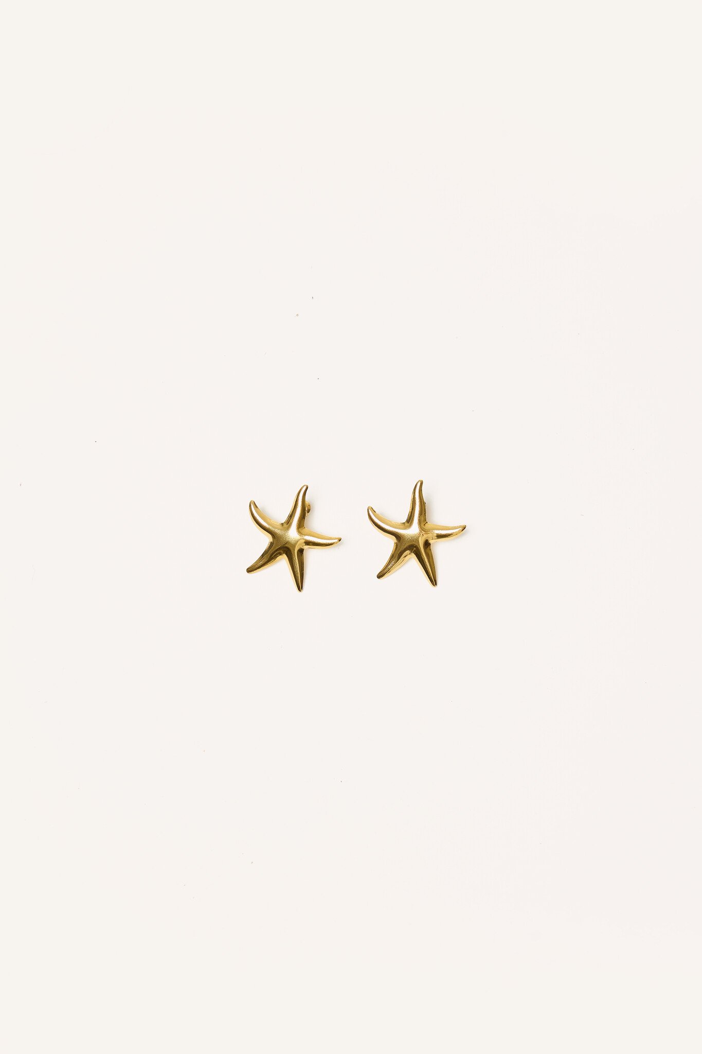 Oorbel grote zeester | Goud