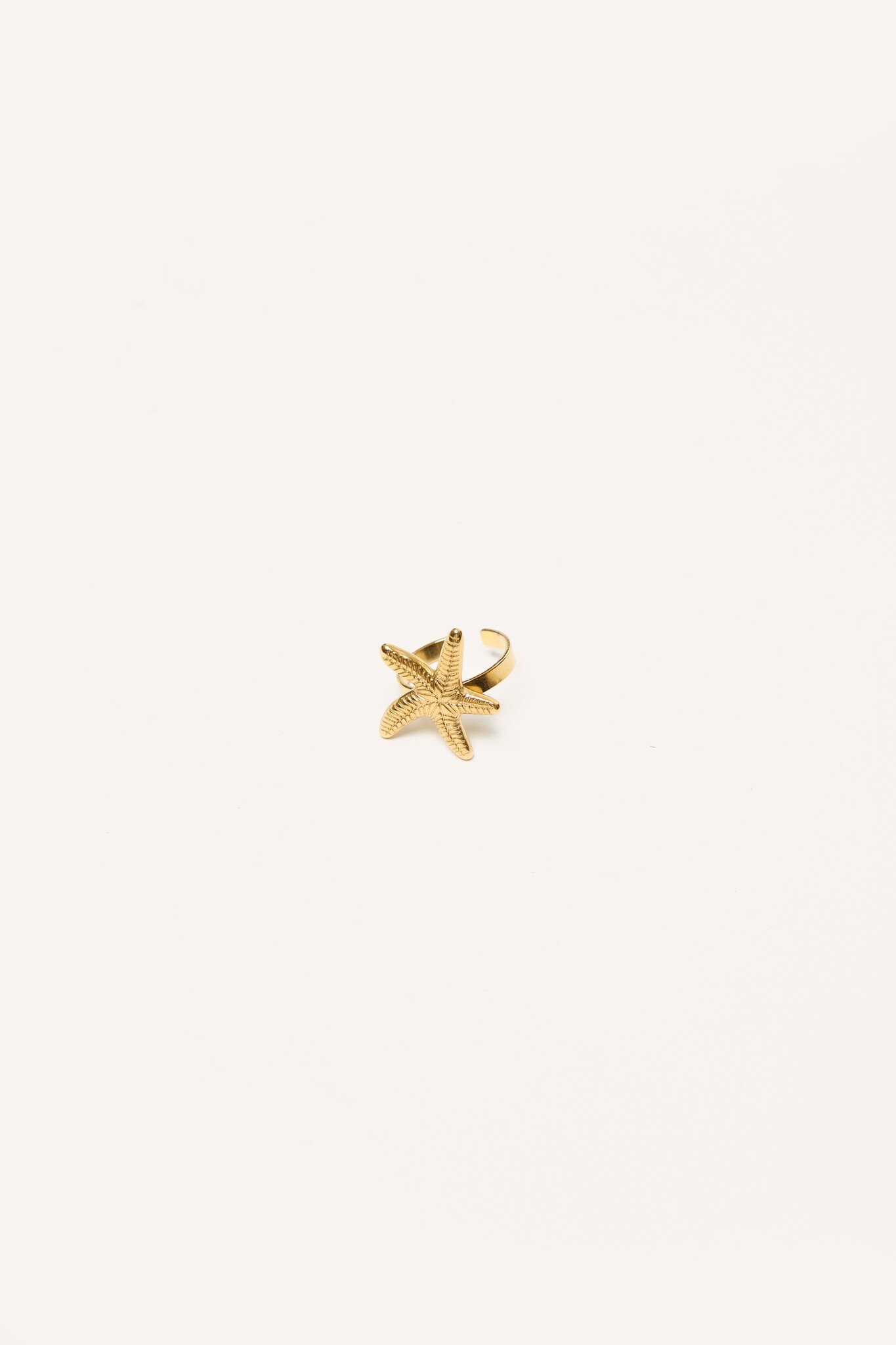 Ring met zeester | Goud