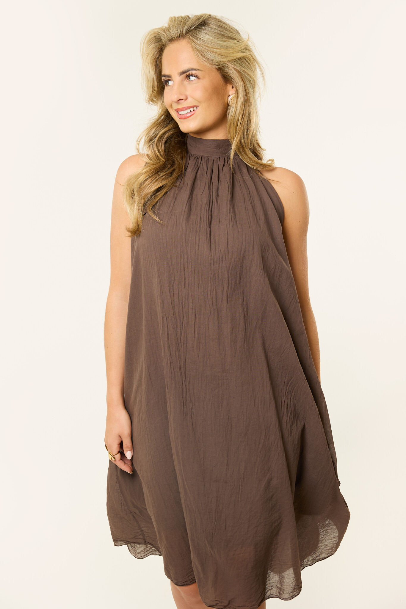 Tara boho jurkje | Bruin