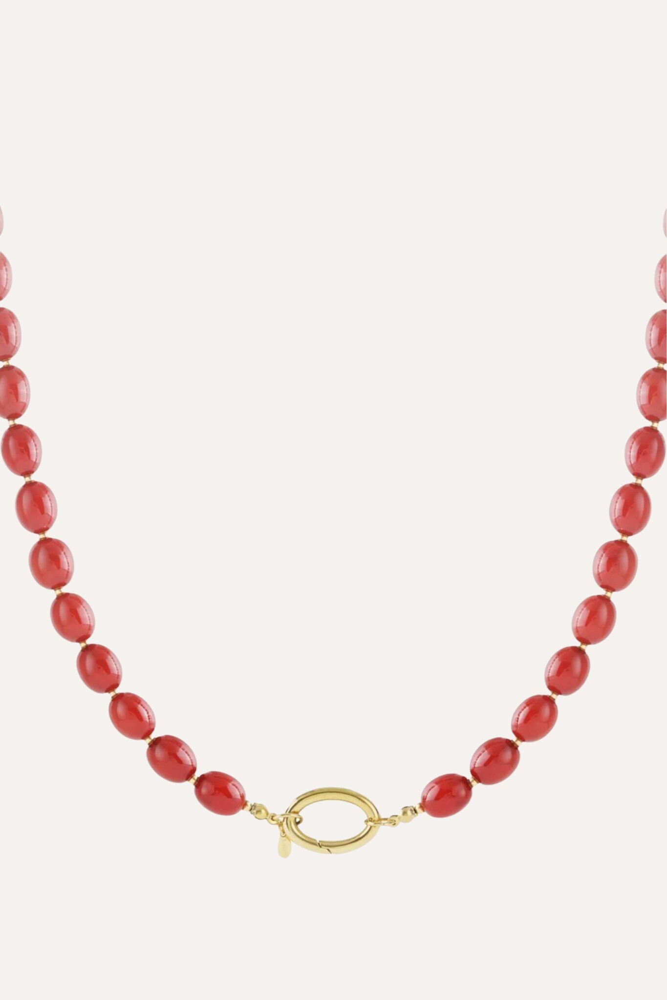 Kralenketting steen | Cherry red