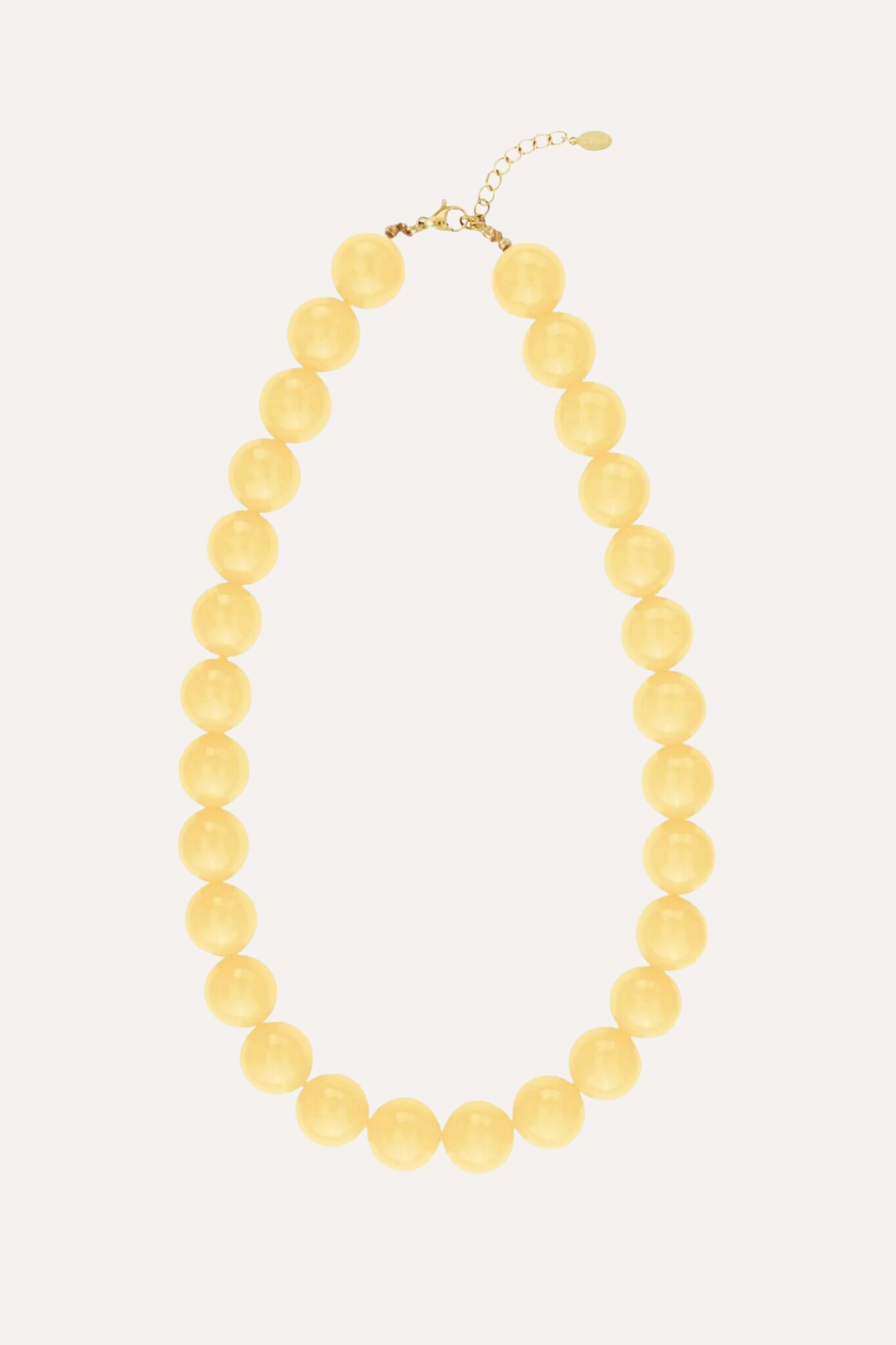 Gekleurde kralenketting | Geel