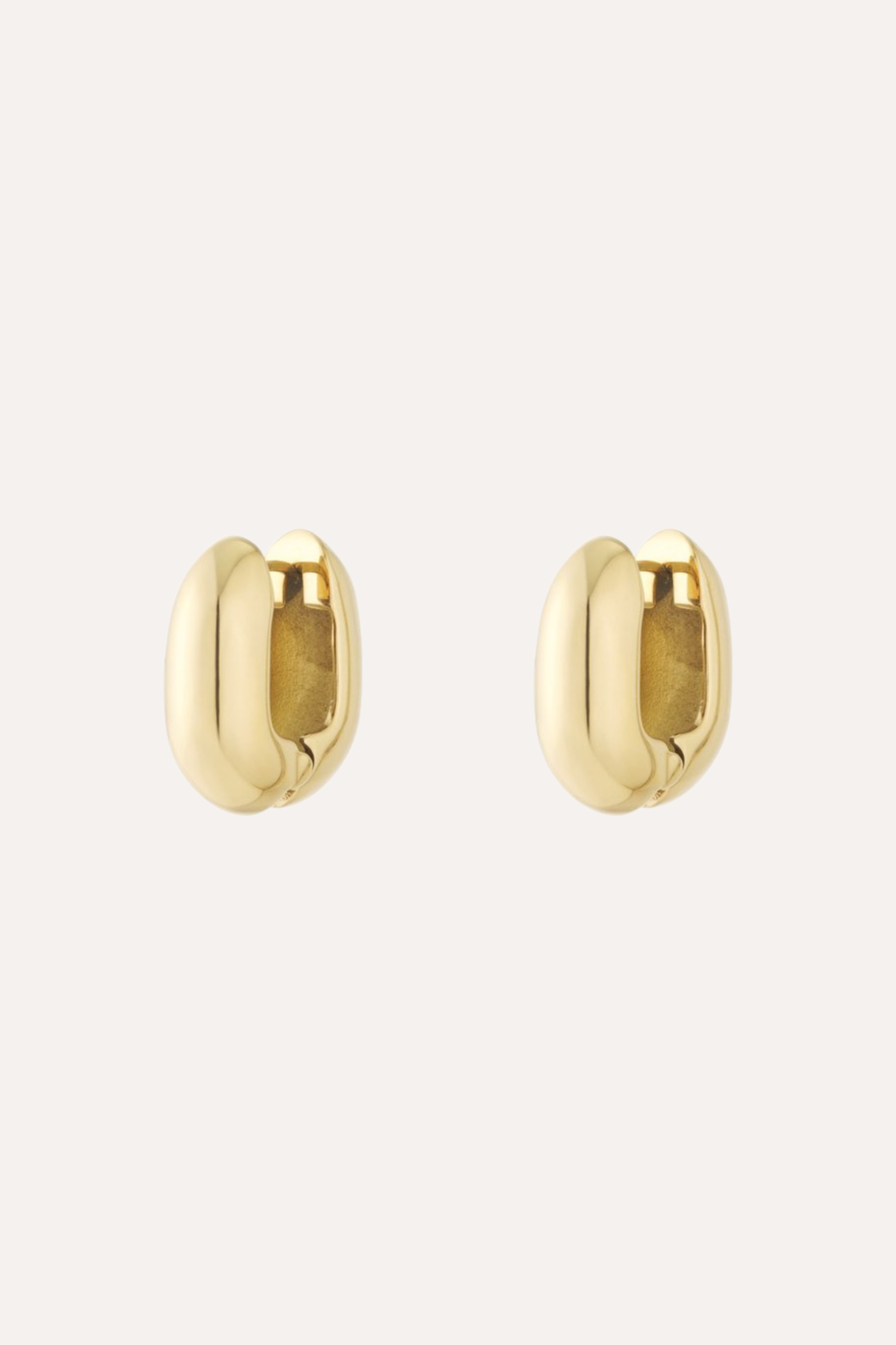 Oorbel chunky hoop klein | Goud