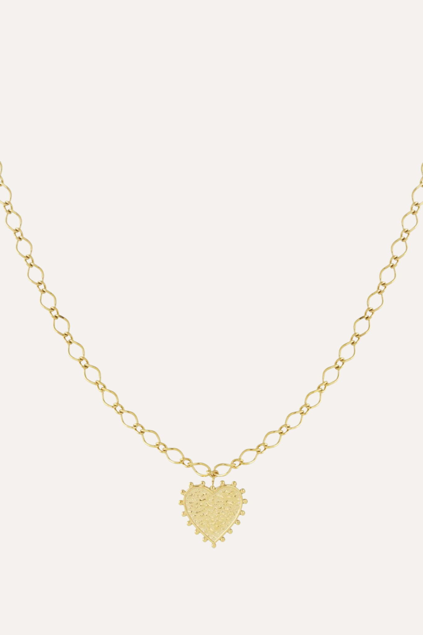 Ketting chunky hart | Goud