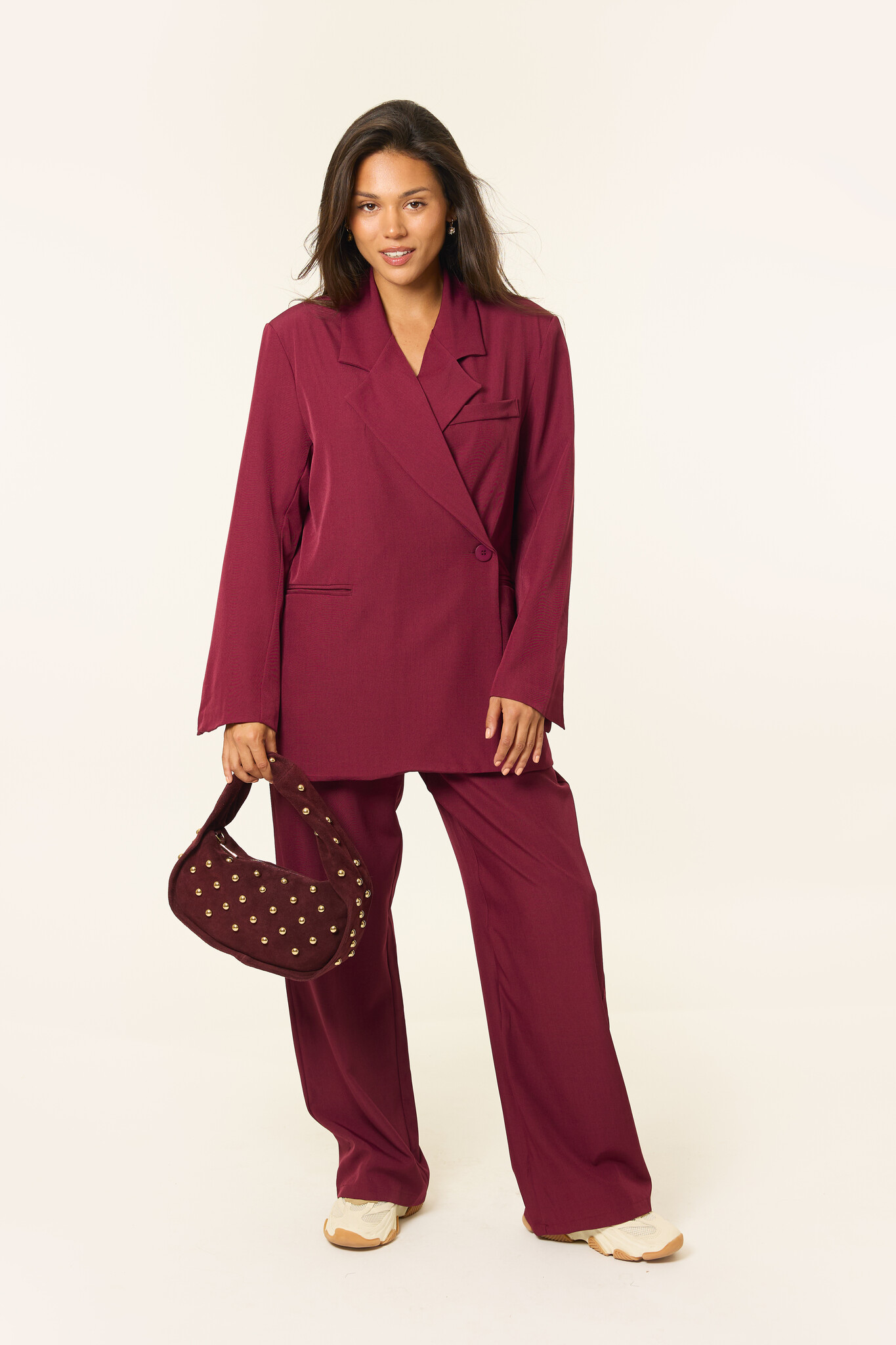 Eline co-ord set | Cherry red