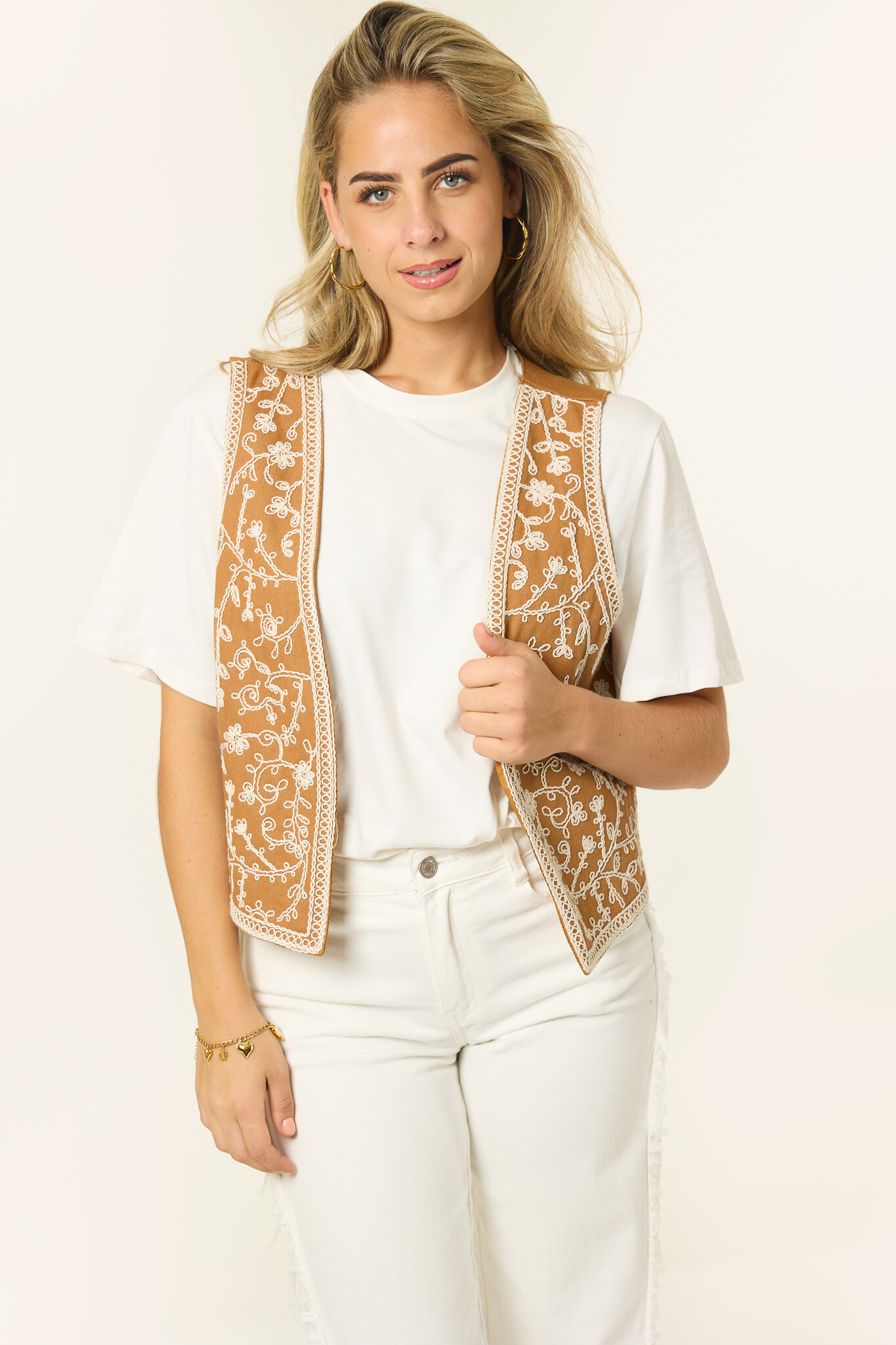 Jamie Boho Gilet | Oker Geel
