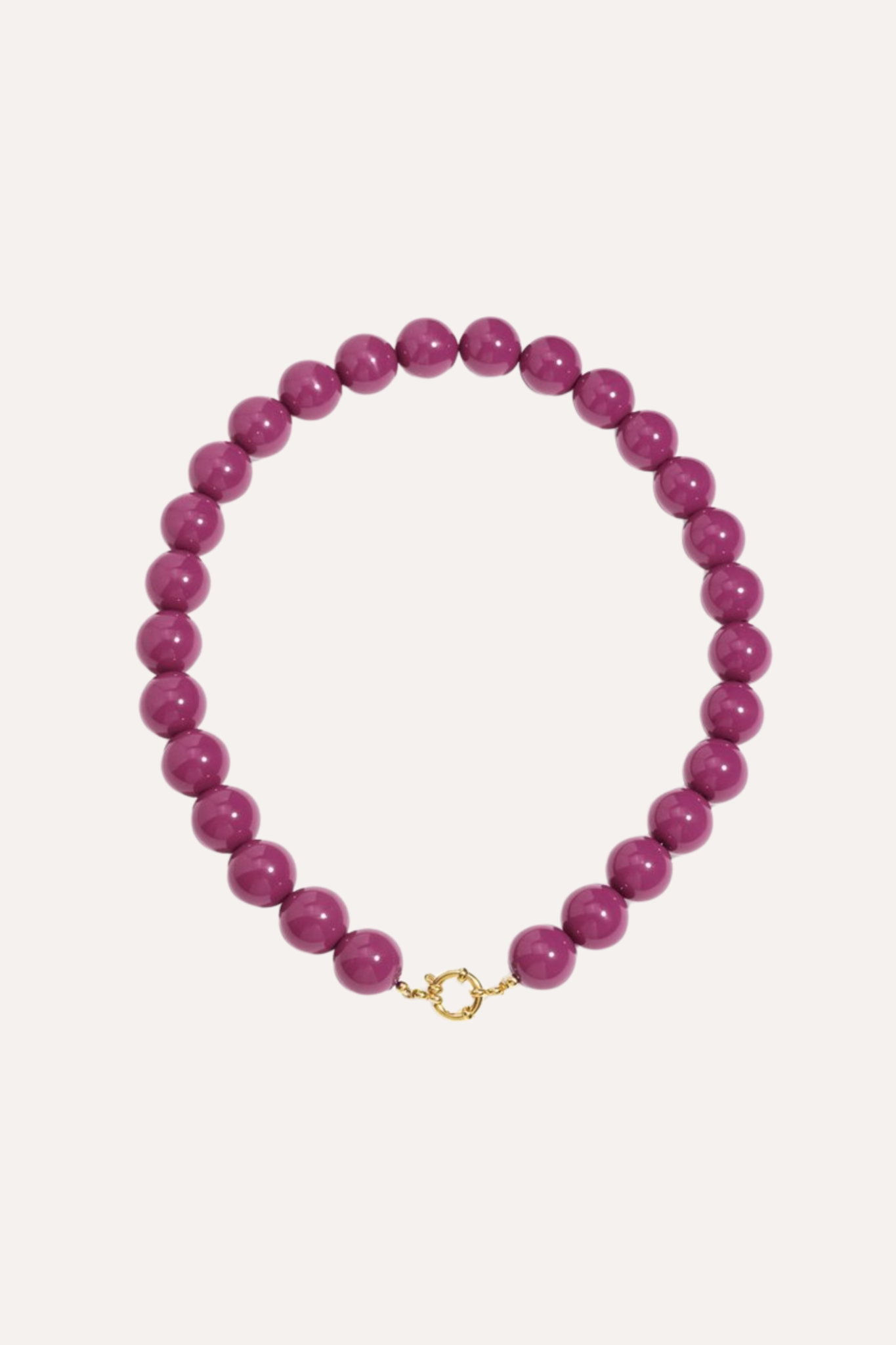 Gekleurde kralenketting | Paars