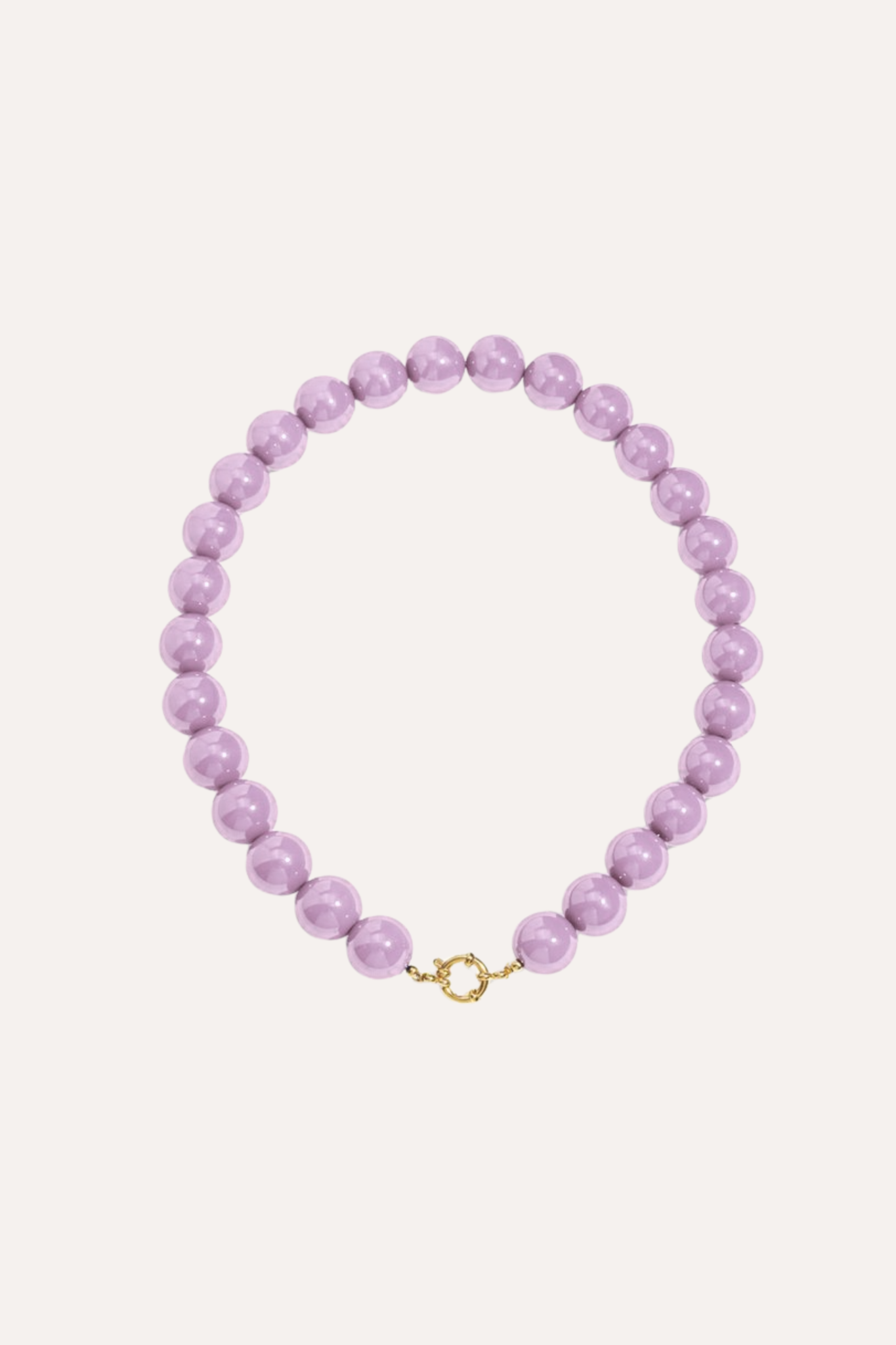 Gekleurde kralenketting | Lila