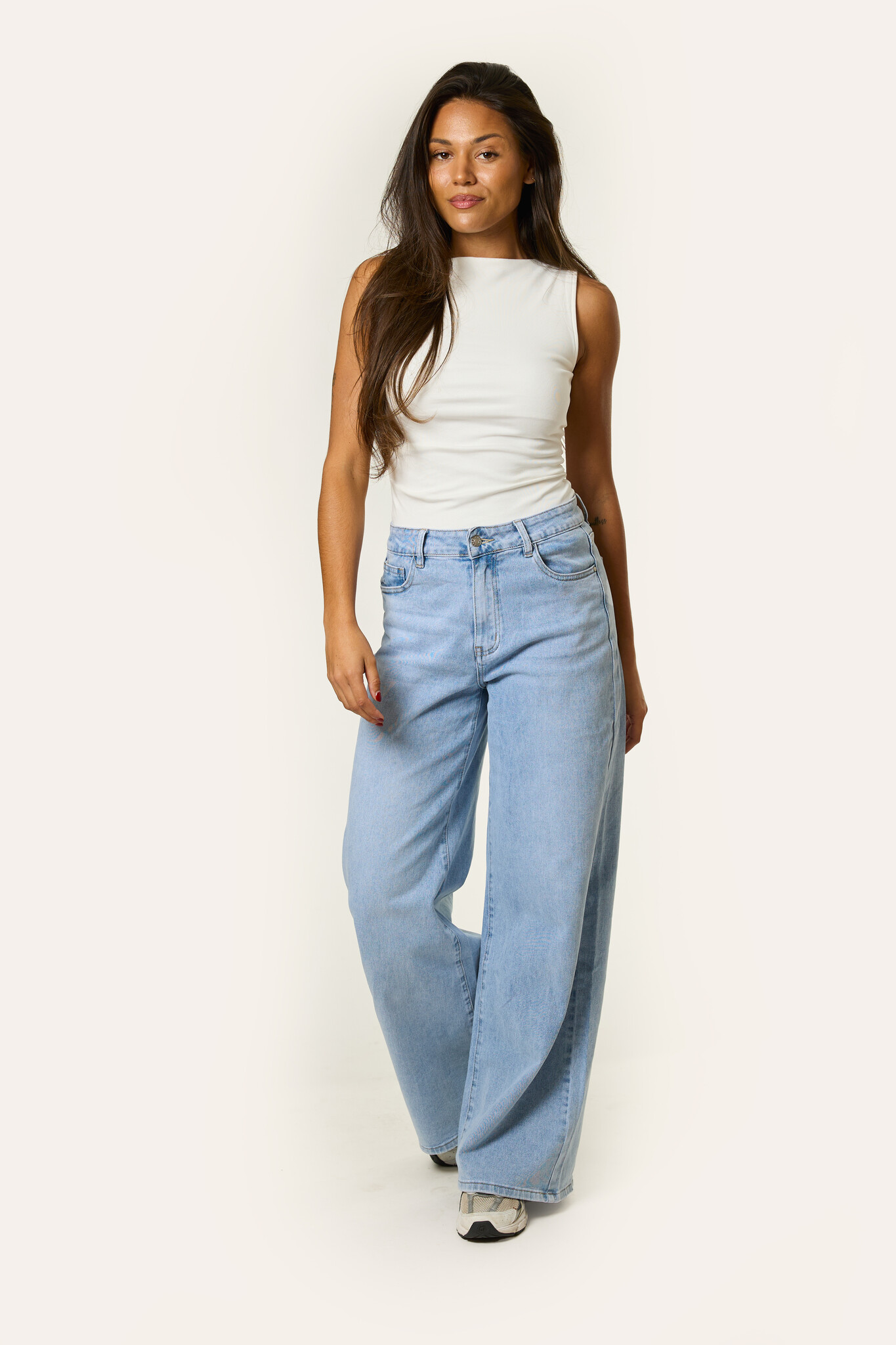 Loose fit leg jeans | Denim blauw