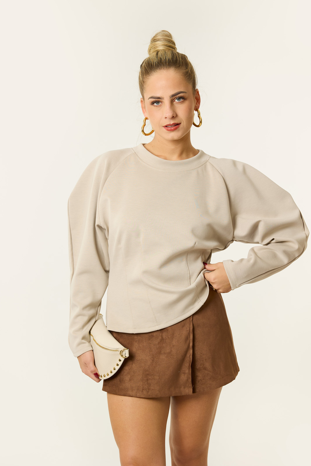 Lois skort suede look | Camel