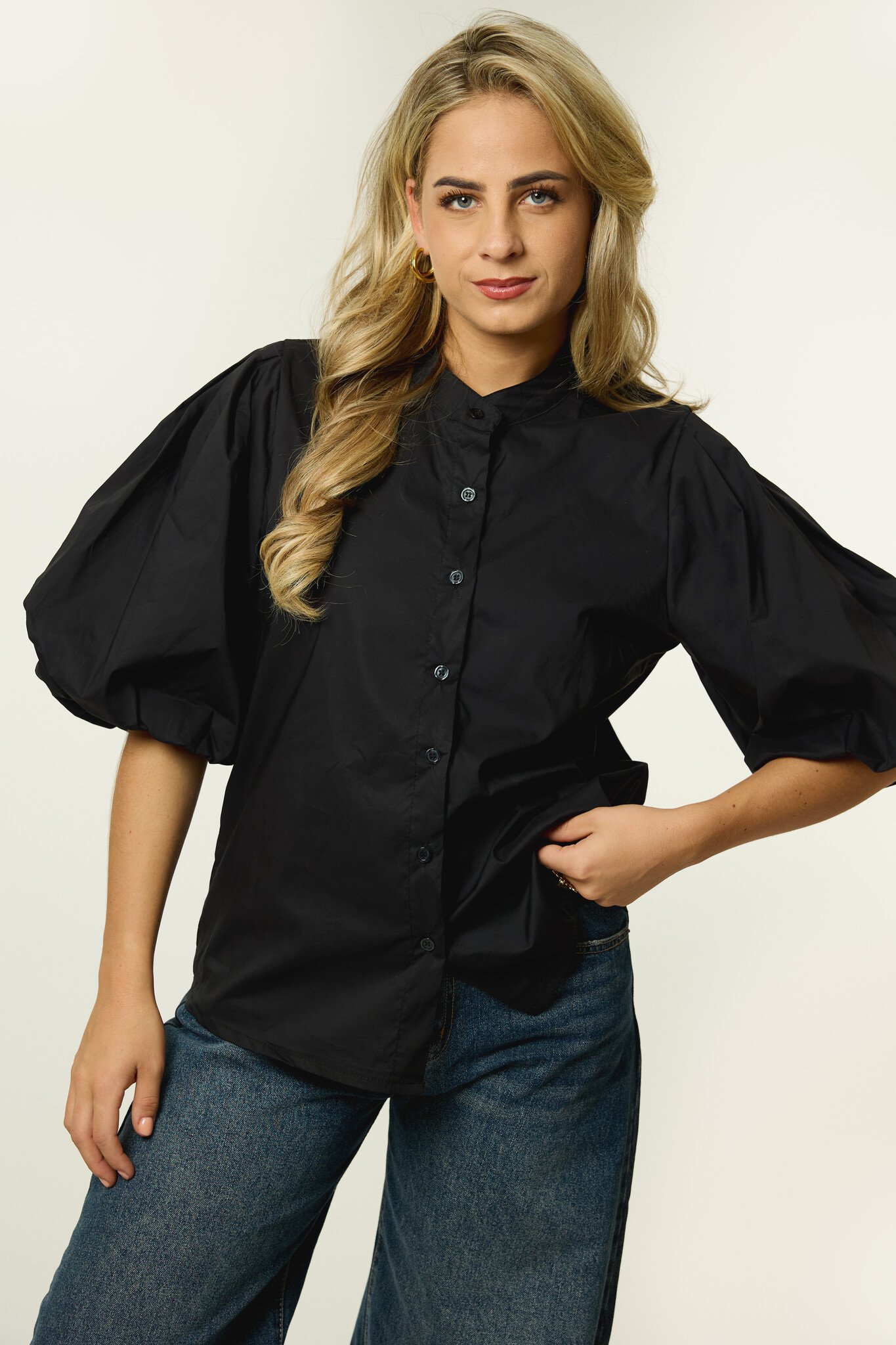 Janne blouse | Zwart
