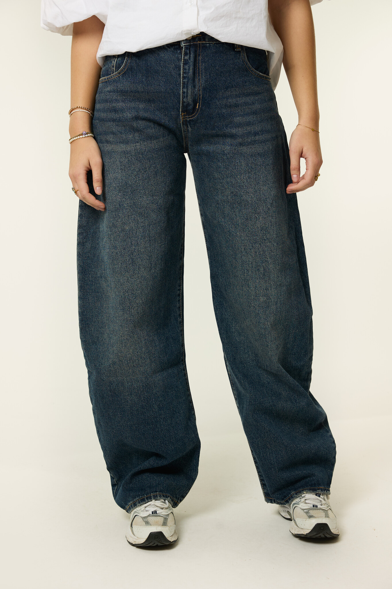 Balloon jeans | Donkerblauw