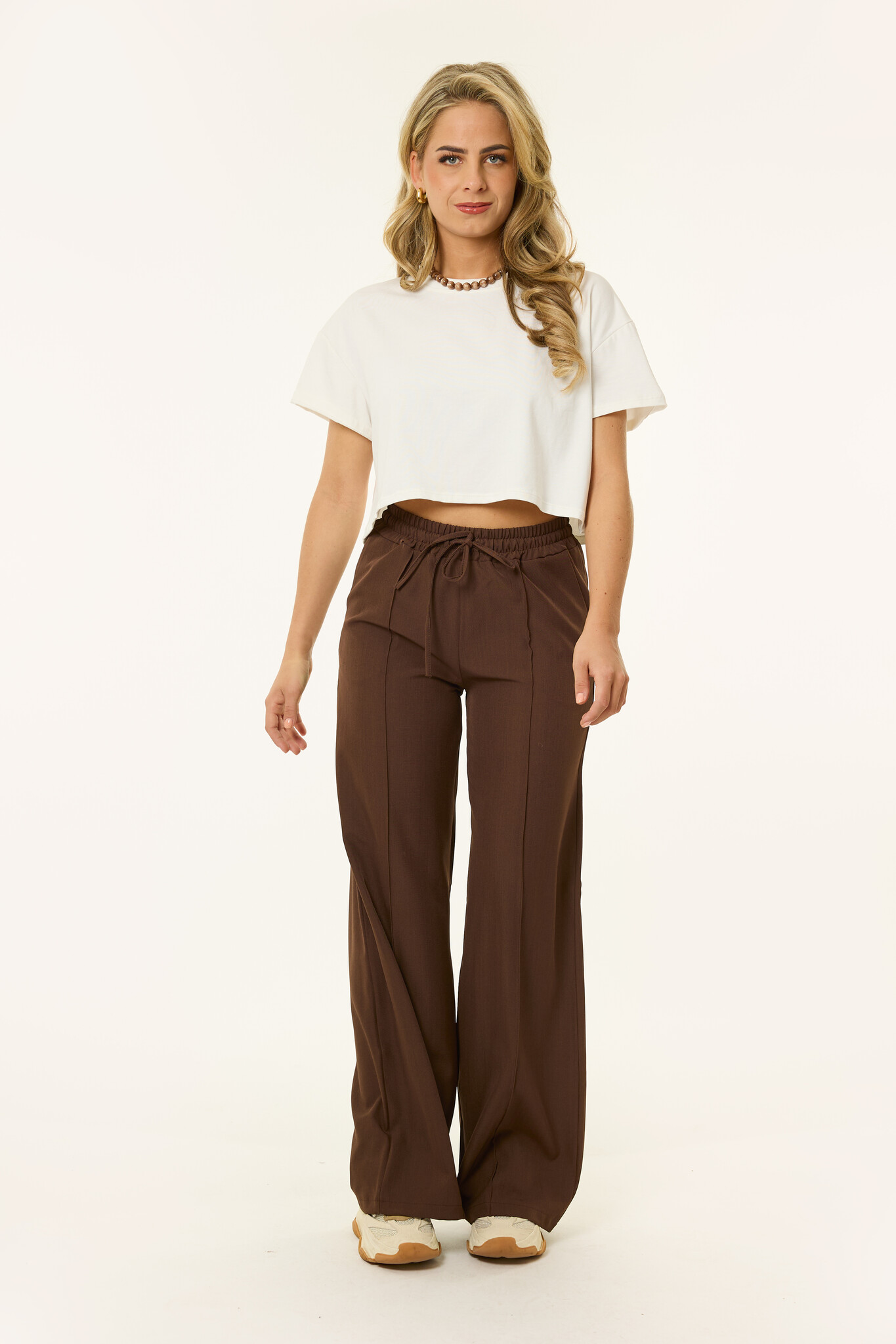 Livia pantalon | Bruin