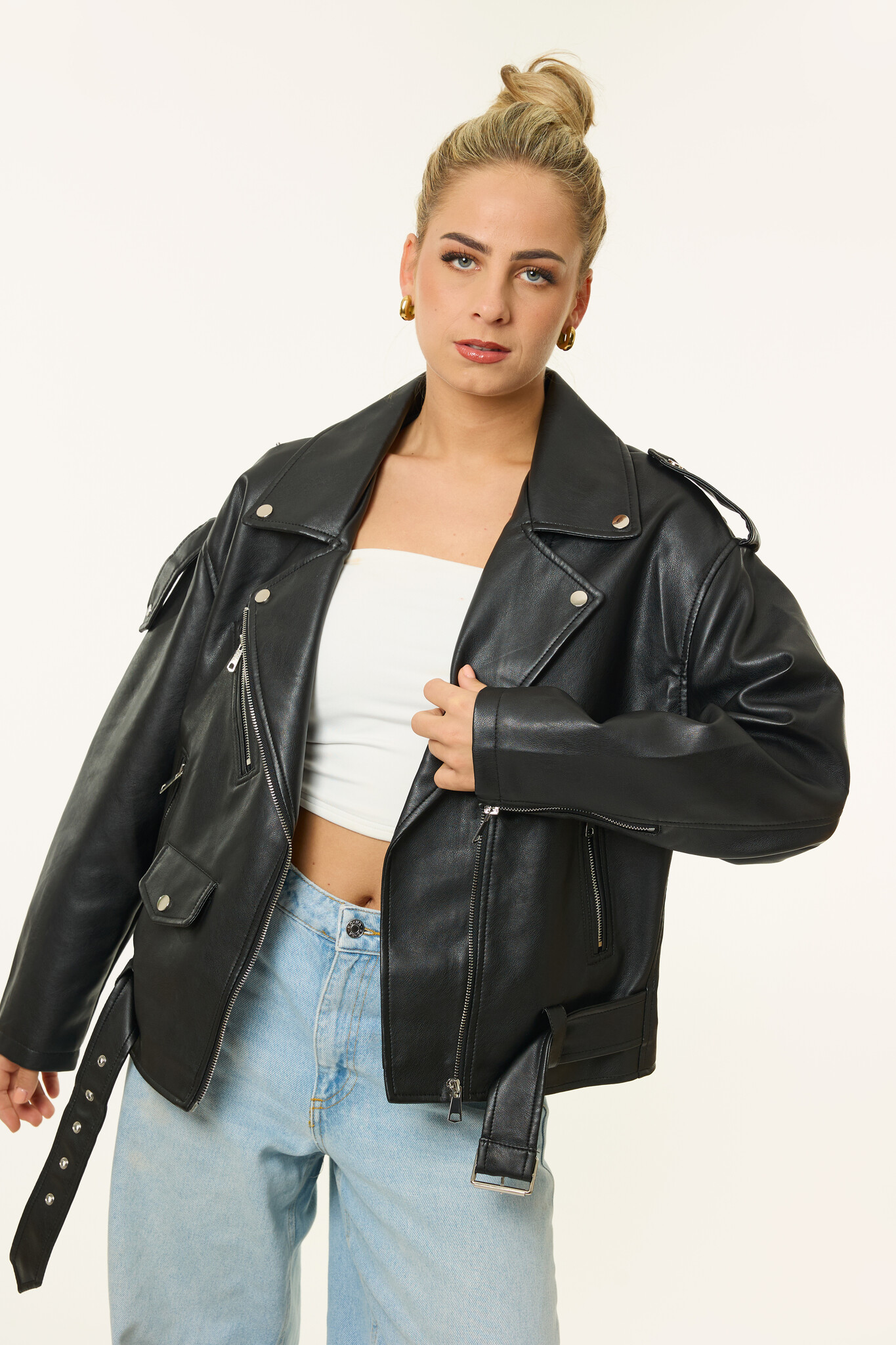 Biker jacket | Zwart