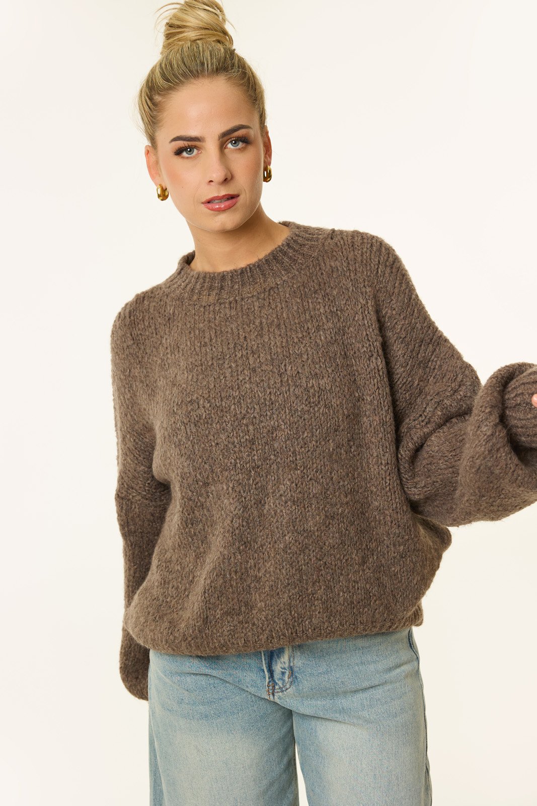 Petra trui | Choco bruin