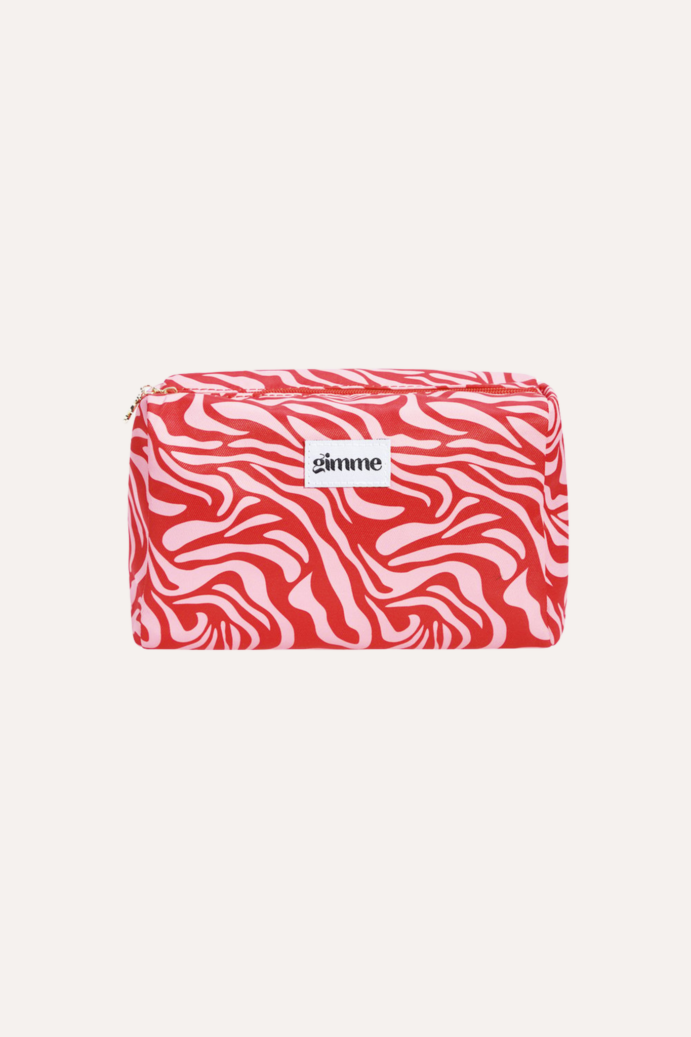 Beauty bag zebra | Roze/rood