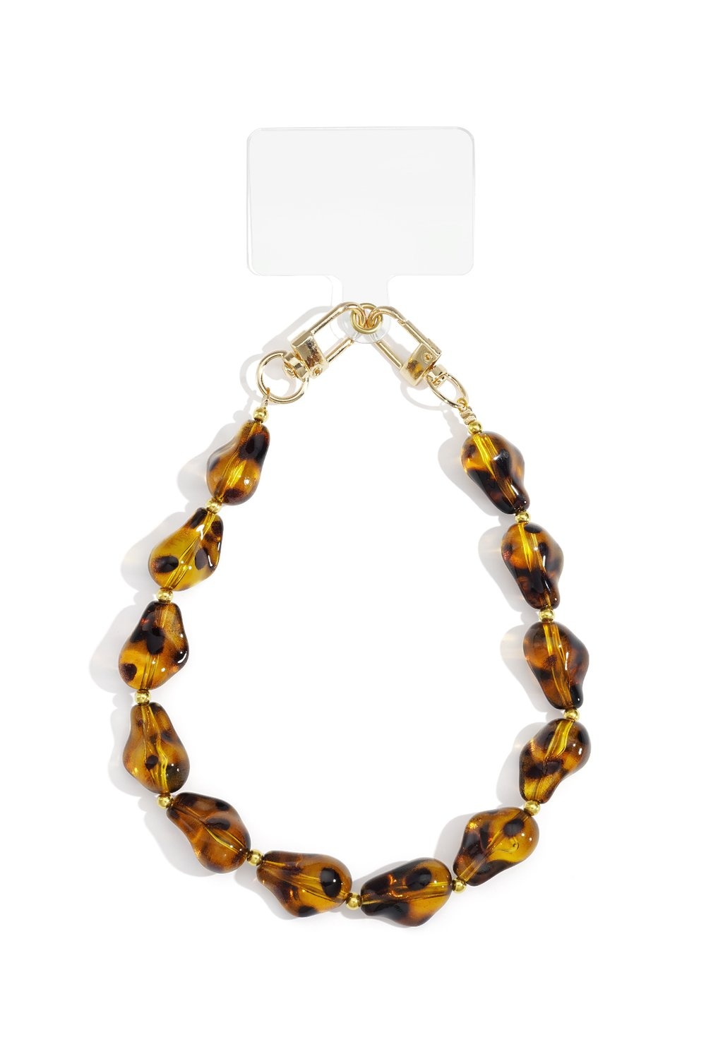 Telefoonkoord kralen | Leopard