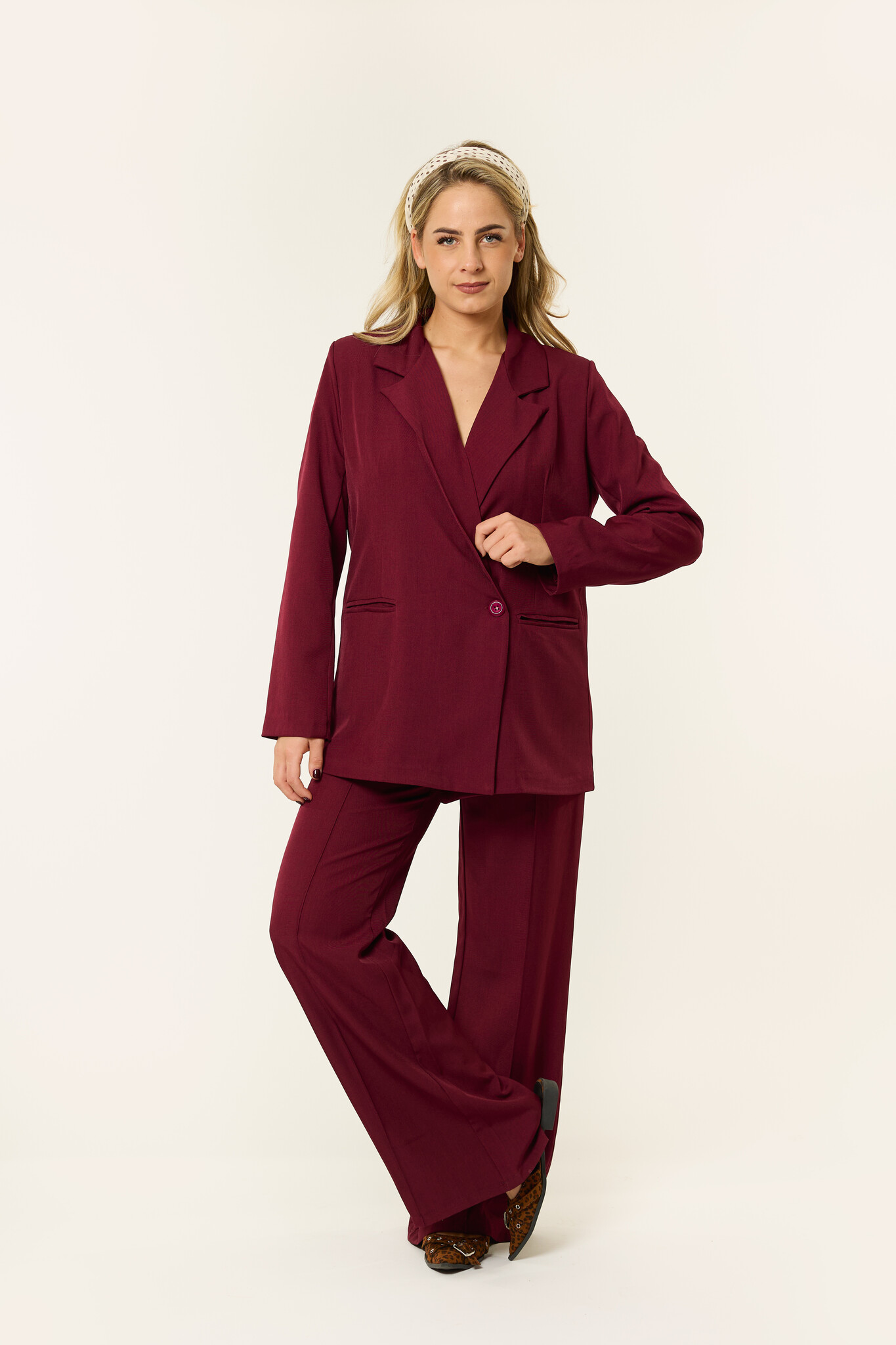 Noortje pantalon | Burgundy