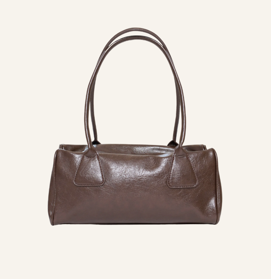 Julia leatherlook tas | Bruin