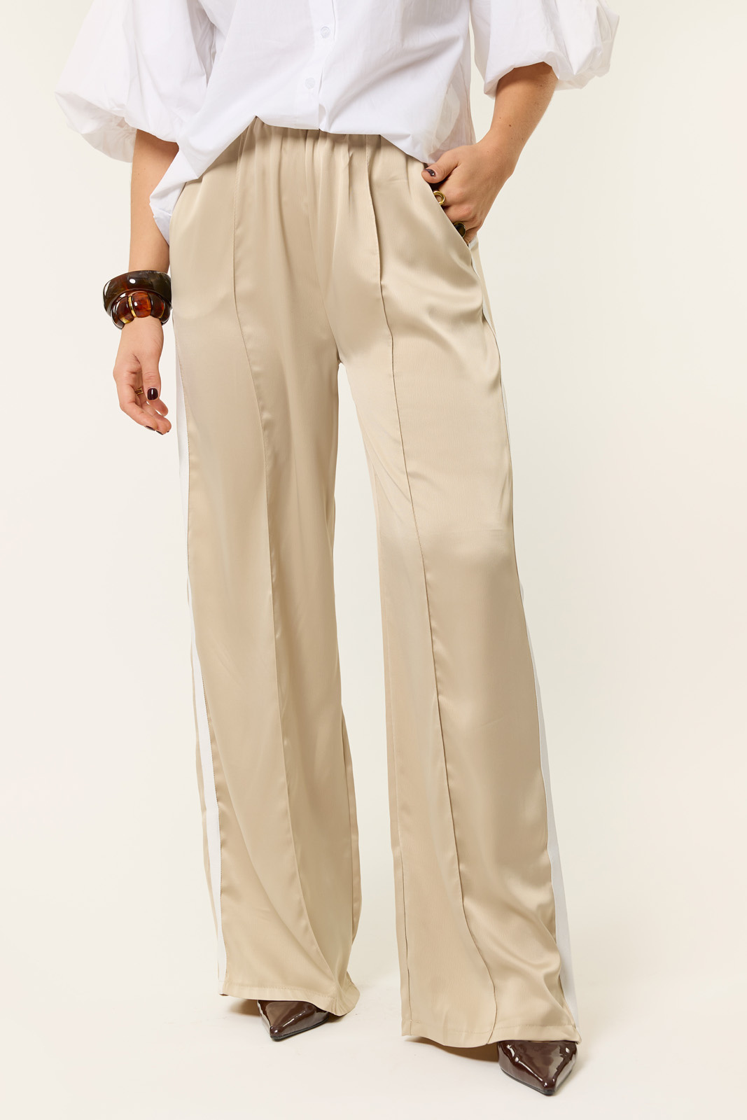 Polly broek | Champagne