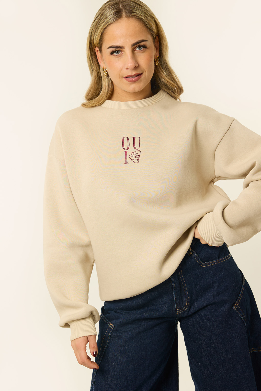 Lynn-Club Sweater | Beige