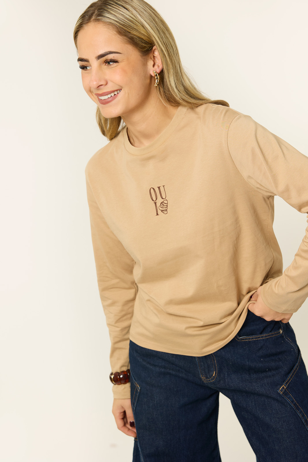 Lissa longsleeve | Beige